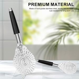 Cuchara de arroz al por mayor resistente al calor con mango de madera, espátula antiadherente para servir comida, ideal para restaurantes. - Product Image 2