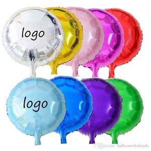 Ballons en aluminium de 18 pouces, forme ronde, pour anniversaire, mariage, Noël, Saint-Valentin, décoration de fête - Product Image 1