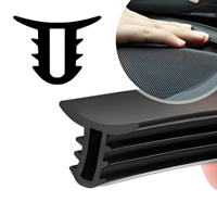 Bande d'isolation acoustique pour pare-brise de voiture, bande d'étanchéité en caoutchouc en forme de T pour console centrale et tableau de bord