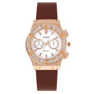 Retro Style Korean Simple Women's Student <b>Watch</b> Stainless Steel Case Leather Strap Quartz Movement <b>Digital</b> Display 10mm - Product Image 6
