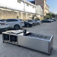 Machine à glaces automatique d'occasion pour boulangerie Zheng Zhou, avec boîte de vitrine pour 10 moules, pour la fabrication de sucettes glacées et de glaces aux fruits, à vendre