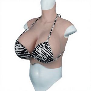 Prothèses mammaires en silicone et coton ultra-douces et confortables, légères, avec airbag, extra-larges, pour travestis et drag queens - Product Image 3