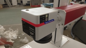 Machine de gravure laser à fibre de type table 50W avec contrôle EZCAD SG7110 Double points rouges D80 rotatif prend en charge les formats DXF PLT BMP - Product Image 2