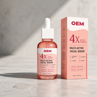 Essence faciale anti-âge pour peaux ternes avec vitamine C, niacinamide, vitamine E, éclaircissante, raffermissante et soin des ridules