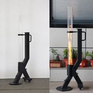 <span class=keywords><strong>Calentador</strong></span> de Jardín Moderno y Económico de Pellets de Madera para Uso en Exteriores, Estufa Rocket Portátil con Tubo de Vidrio y Acero Inoxidable para Patio - Product Image 3