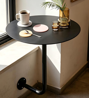 Table de bar murale en acier inoxydable sur mesure pour café