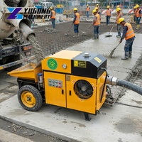 Pompe à béton électrique portable de petite taille, très vendue en Amérique du Sud, mini-pompe à ciment