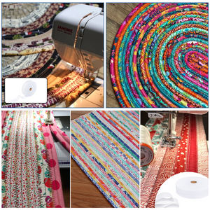 5.7cm * 30m ago punzonato cotone taglio cotone tessuto Non tessuto di cotone lanugine portafoglio tappeto gelatina - Product Image 5