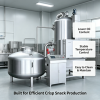 Friteuse à vide à basse température REALDOT, machine à frire les fruits et légumes sous vide pour les usines de snacks