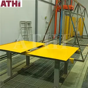 Pass Through Type Powder Coating Booths And Sand Blasting Booth Complete Line For Iron And Aluminum Parts
