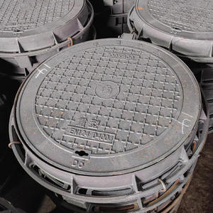 铸铁井盖 500mm EN124 D400 重型方形双密封球墨铸铁井盖 防锈全密封 - Product Image 5