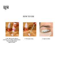 Pegamento en polvo RISI Private Label Lash Lift Glueless Lashlift Glueless Lifting Powder Lash Lift Korean