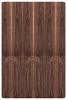 Contreplaqué Plaqué Noyer Américain 3,6 MM, Panneau MDF Plaqué Noyer Noir pour Habillage de Porte, Usage Hôtelier, Écologique