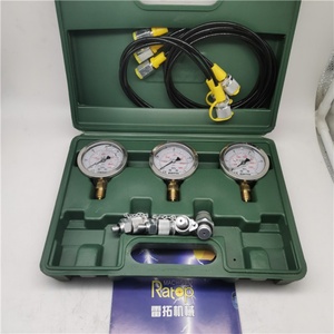Pressure <b>Measuring</b> Instruments 3 <b>Gauges</b> Diagnostic <b>Tool</b> for All Heavy Equipment Machine Hydraulic Pressure Measurement Kit - Product Image 1