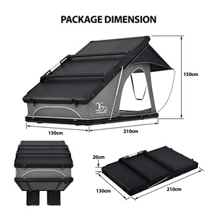 Carpa de Techo para Auto, de Aleación de Aluminio, Apertura Rápida, Una Habitación, Tres Estaciones, Gran Espacio, Impermeable, Resistente al Viento, Plegable - Product Image 5