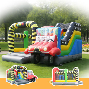 Château gonflable de qualité supérieure pour <span class=keywords><strong>voiture</strong></span>, en PVC durable avec caractéristiques de sécurité, idéal pour les jeux d'enfants en extérieur et la <span class=keywords><strong>location</strong></span> pour fêtes - Product Image 4