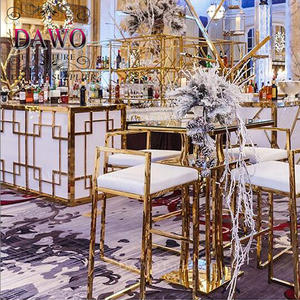 تصميم خاص شريط الفولاذ المقاوم للصدأ الجدول مع مصباح ليد - Product Image 3