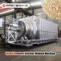 Machine de fabrication de charbon de bois à partir de sciure de bois continue, équipement de carbonisation de biomasse pour la production de combustible et de biochar