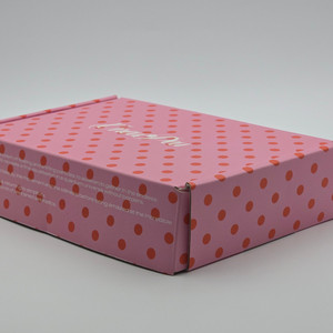 LOW MOQ Corrugado Reciclável Logotipo Rosa Presente Embalagem Sapatos Roupas Caixa De Papel Postal Mailer Caixas De Transporte para Pequenas Empresas - Product Image 3