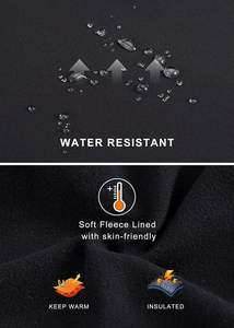 Leggings Deportivos de Cintura Alta para Mujer, Forrados de Felpa, con Spandex, Resistentes al Agua, Cálidos, Térmicos, Aislantes, para Correr - Product Image 4