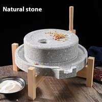 Moulin à grains manuel en pierre naturelle pour usage domestique, neuf et d'occasion, pour le broyage des grains et la transformation en poudre, 220V