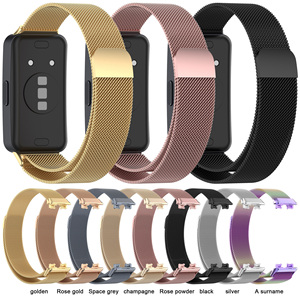 Paquete de Accesorios Forwelleny, Correas Metálicas para Reloj Inteligente, <span class=keywords><strong>Correa</strong></span> Magnética, Brazalete Milanesa para <span class=keywords><strong>Huawei</strong></span> Band 8 9 10 - Product Image 2