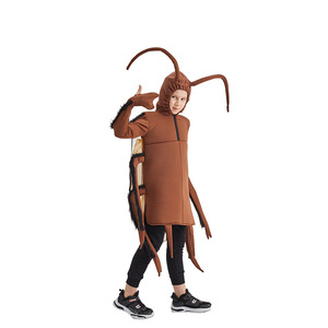 Costume de cafard pour enfants, combinaison pour enfants, tenue de spectacle pour fête d'Halloween, taille M, marron - Product Image 4