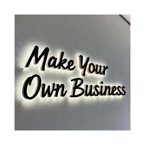 Vente flash : enseigne lumineuse personnalisée pour salon de coiffure, barbier, boutique, réception, logo, enseigne LED rétroéclairée, lettres LED éclairées - Product Image 6