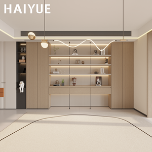 Bibliothèque en bois massif de style nordique HAIYUE, unités modulaires empilables avec un design à emboîtement pour des besoins d'organisation domestique flexibles - Product Image 4