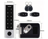 Kit de verrouillage de jante à code roulant 433MHz extérieur avec émetteur à distance de lecture de 30M, serrure de porte sans fil à empreinte digitale