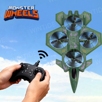 MONSTER WHEELS 2.4G Quadcopter 6-Channel Remote Control Penghindar Rintangan Otomatis Kembali Tanpa Kabel Tahan Banting Busa RC Charger