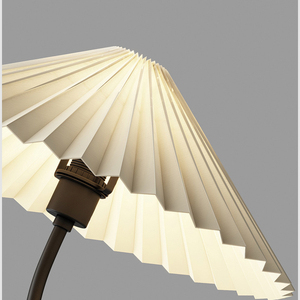 Led Decorative Black Standing Floor Light With Table Marble <b>Base</b> Iron Fabric Shade Dimmable Morden Floor <b>Lamp</b> for Living Room - Product Image 4
