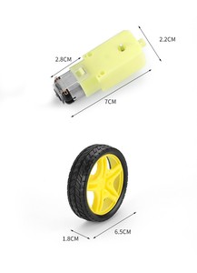 Moteur TT à vente chaude, DC 3V-6V, avec roue de 65 mm pour <span class=keywords><strong>Arduino</strong></span>, <span class=keywords><strong>voiture</strong></span> robot intelligente, moteur 130, <span class=keywords><strong>kit</strong></span> de jouets intelligents - Product Image 5