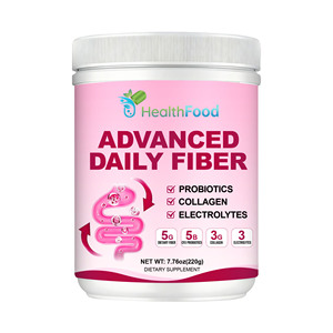 Poudre de fibres alimentaires avancée pour une alimentation saine, elle aide à équilibrer la microbiome intestinale avec un mélange de probiotiques, complément alimentaire - Product Image 1