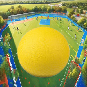 OEM ODM şişme kauçuk PG oyun alanı topu Unisex çocuk Dodgeball Kick topu oynamak için özelleştirilebilir Logo ile - Product Image 2