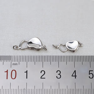 Accessoires DIY en argent S925, boucle universelle pour bracelet et collier avec tête en forme de cœur, plaqué artisanal - Product Image 4