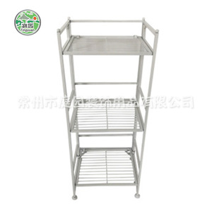 Tingyuan Metal Flower <b>Pot</b> Rack 100x70cm Double Tier <b>Standing</b> Rectangle Space Saving Home Garden Storage Organizer - Product Image 2
