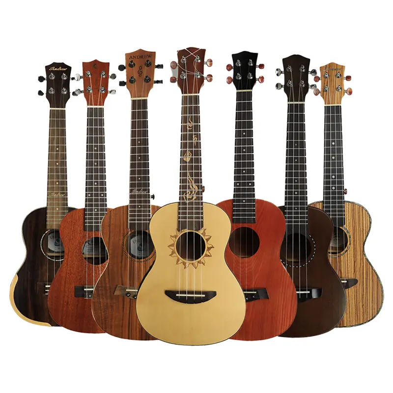 Wholesale Custom Ukulele for Beginners 21 23 Inch Hawaiian Wood Ukulele Kit for Kids Adults Students Starter Professional guitar
