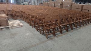 <span class=keywords><strong>Location</strong></span> de chaises pliantes Wimbledon pour banquet, salle à manger, résine PP plastique aspect bois, pour <span class=keywords><strong>mariage</strong></span> - Product Image 4