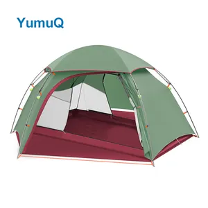 YumuQ 사용자 정의 팝업 조정 가능한 캠핑 등산가 등산 방수 보트 사람들을위한 따뜻한 텐트