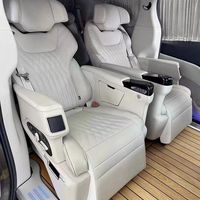 Asiento Interior automático, silla de pasajero ajustable mejorada, asiento de autobús Vip de lujo para coche eléctrico para Toyota Coaster Microbus Sprinter DOS