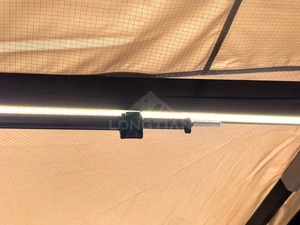 Auvent de voiture à 180 degrés, tissu Oxford 600D, PVC 1000G, bande LED, pieds réglables 2M 2.5M, OEM, étanche - Product Image 3