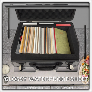 Glossy UV Sheet Waterproof Easy-Clean Eco-Friendly Modern <b>Bamboo</b> Charcoal Commerce Bathroom Cabinet Decor Sheet - Product Image 2