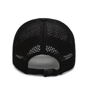 MIO özel Logo kavisli ağız örgü spor beyzbol şapkası moda 6 Panel ağ şoför şapkası erkekler için düz renk ayarlanabilir <span class=keywords><strong>Snapback</strong></span> şapka - Product Image 4