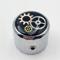 Guitar Parts Factory Original Gear Type Rhombus Aluminium Alloy Potentiometer Knob Electric Guitar Bass Volume Control Knob