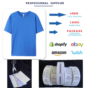 T-shirt da Uomo Casual in Puro Cotone 100% Grezza con Stampa Serigrafica e Ricamo Personalizzati del Logo del Tuo Marchio all'Ingrosso - Product Image 4