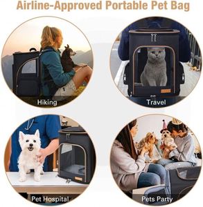 Free sample Extra <b>Large</b> <b>Cat</b> <b>Carrier</b> for 2 <b>Cats</b>, Portable Soft Sided <b>Large</b> Pet <b>Carrier</b> for Traveling, Indoor and Outdoor Uses - Product Image 3