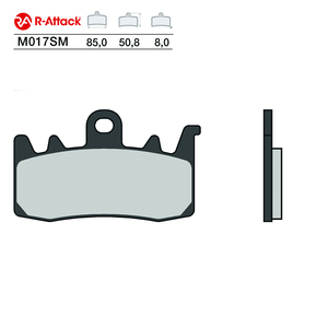 ผ้าเบรกมอเตอร์ไซค์ R-Attack M017SM ด้านหน้า ผลิตจากทองแดงเผา ขนาด 85.0x50.8x8.0 มม. ได้รับการรับรองมาตรฐาน R90 - Product Image 1