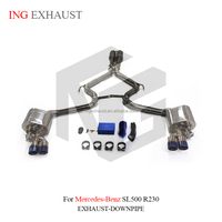 ING Edelstahl für Mercedes-Benz SL500 R230 Catback Auspuffanlage Mit Ventilgesteuertem Valvetronic Auspuff Auto-Tuning-Teile