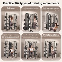Machine Smith multifonction en acier robuste OEM avec rack de musculation et crossover de câbles pour salle de sport à domicile et usage commercial